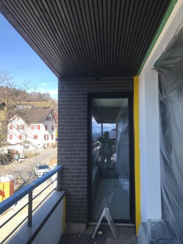 Balkon mit Klinkern