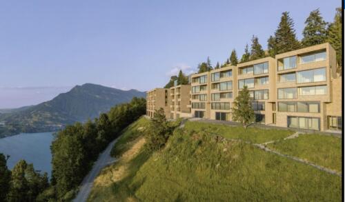Bürgenstock Muschelkalk Fassade