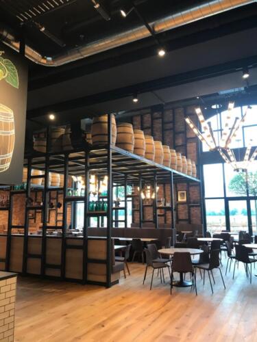 Innendesign Brauhaus Schaan mit Klinker