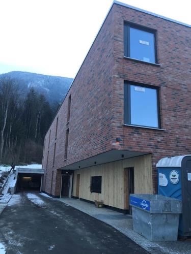 Kombination Klinkerfassade und Holz