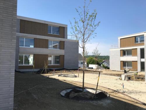 Wohnüberbauung mit Holz und Bachksteinen Frauenfeld